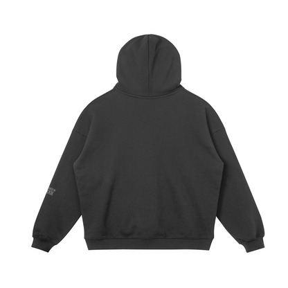 42 Snap Collar Hoodie Black