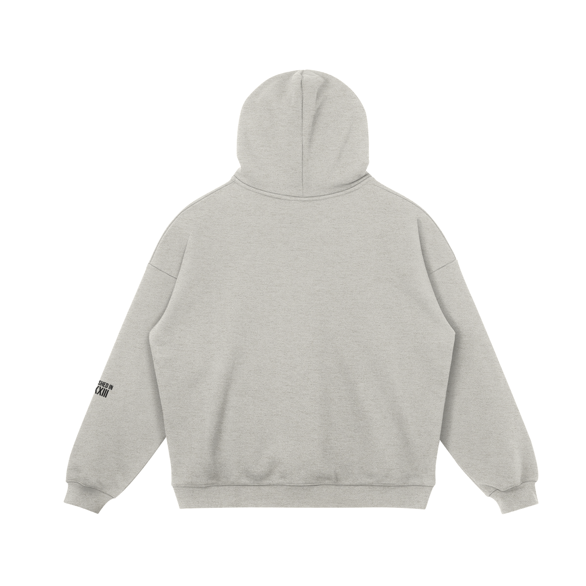 43 Snap Collar Hoodie Heather Grey